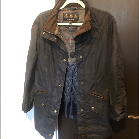 Navy Wax Barbour Jacket - Picture 1 of 1